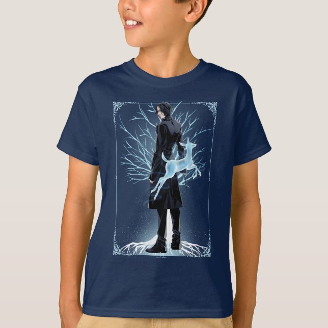 Anime Severus Snapes Doe Patronus T-Shirt (Vorderseite)