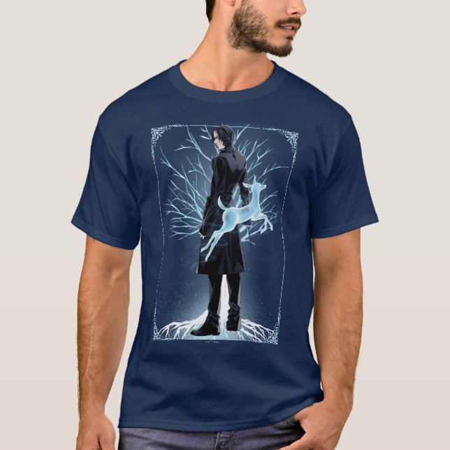 Anime Severus Snapes Doe Patronus T-Shirt (Vorderseite)