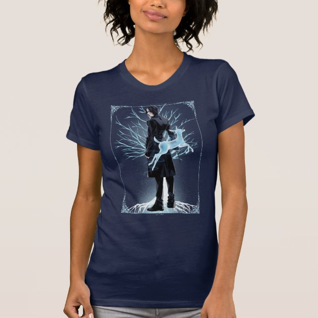 Anime Severus Snapes Doe Patronus T-Shirt (Vorderseite)