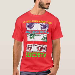 Anime Shirt Funny Anime Lover Anime Fan sieht ein
