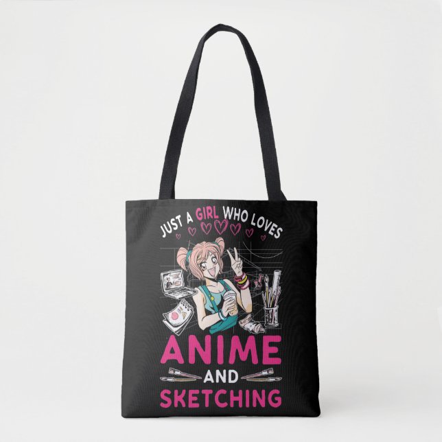 Anime Sketching Girl Otaku Teen Japanischer Comic  (Vorderseite)