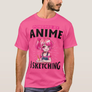 Anime Sketching Otaku Manga Zeichnend Kawaii T-Shirt