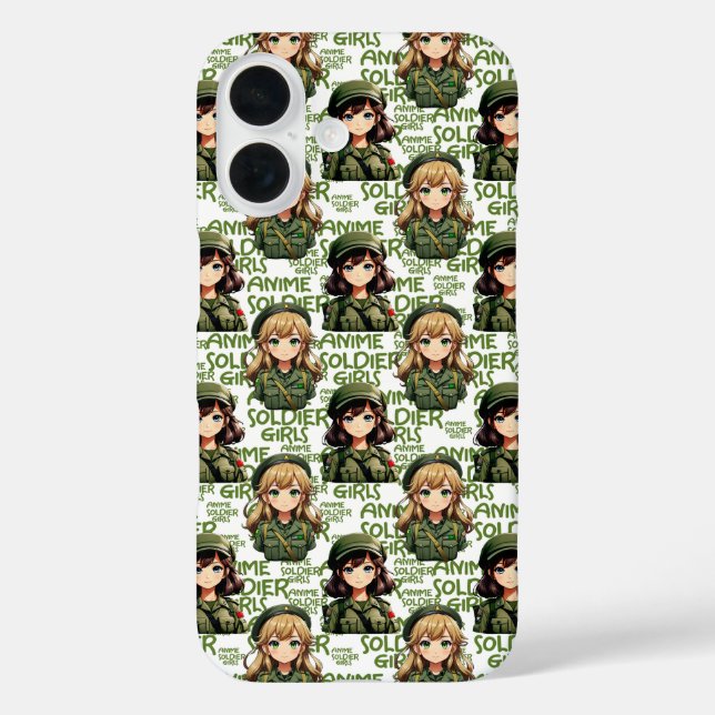 Anime Soldier Girls Design Case-Mate iPhone Hülle (Rückseite)