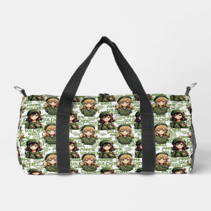 Anime Soldier Girls Design Duffle Bag
