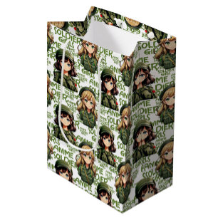 Anime Soldier Girls Design Mittlere Geschenktüte