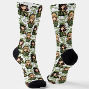 Anime Soldier Girls Design Socken