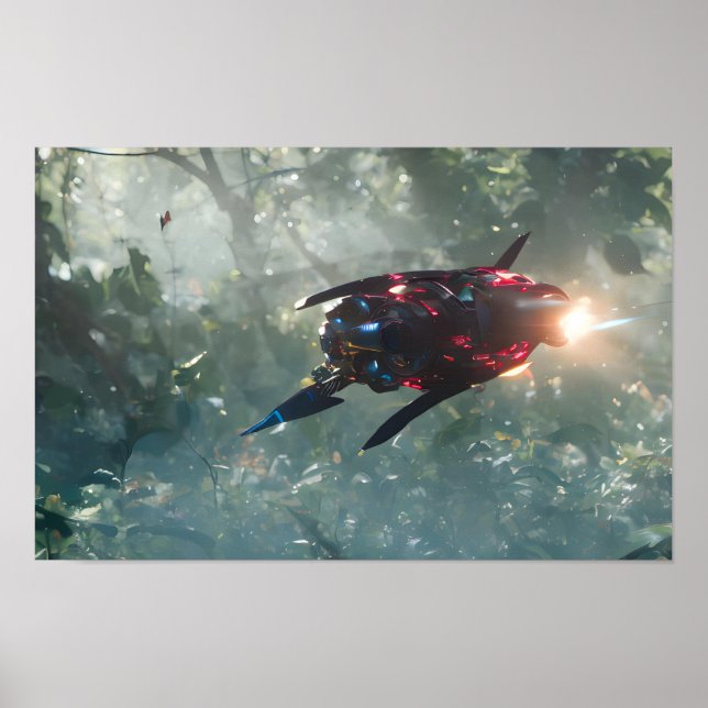 Anime Spaceship Poster (Vorne)
