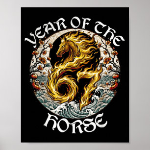 Anime Srit Feuerpferd 2026-7 Mythischer Tierkreis  Poster