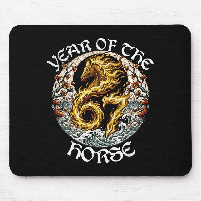 Anime Srit Fire Horse 2026-7 Mythic Zodiac New Yea Mousepad (Vorne)