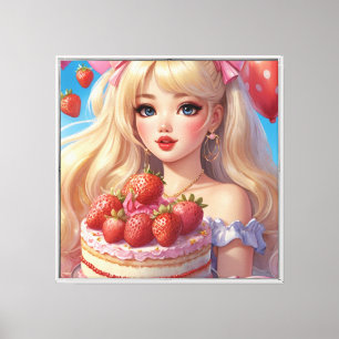 Anime Stretched Canvas Print Leinwanddruck
