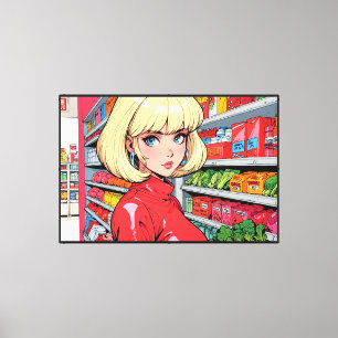 Anime Stretched Canvas Print Leinwanddruck