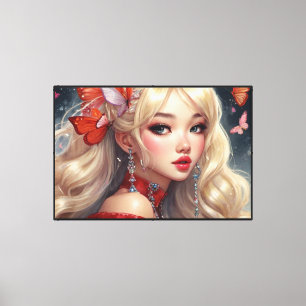 Anime Stretched Canvas Print Leinwanddruck