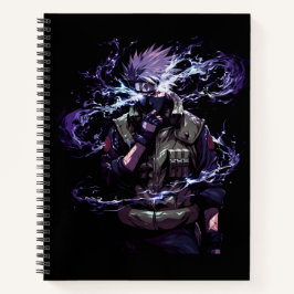 Anime Style Black : Kakashi Hatake Spiral Cover Notizbuch