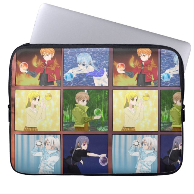 Anime Style Elements Laptopschutzhülle (Vorderseite)