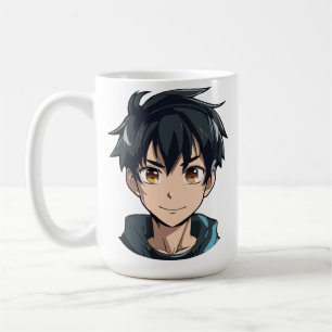 Anime-Superkraft-Vergnügen - Junger Mann Charakter Kaffeetasse
