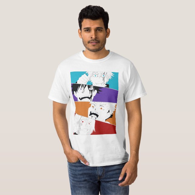 anime t-shirt print: jujutsu kaisen (Vorne ganz)