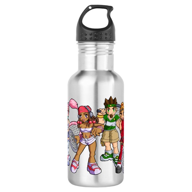 Anime Tennis Characters Trinkflasche (Vorderseite)