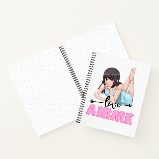 Anime-Themed Spiral-Notebook Notizbuch (Innenseite)