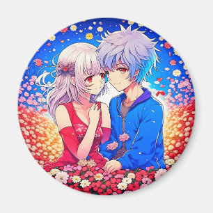 Anime Themed Valentinstag Party Magnet