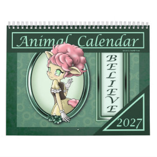 Anime-Tiere 2027 Affirmationen Kalender