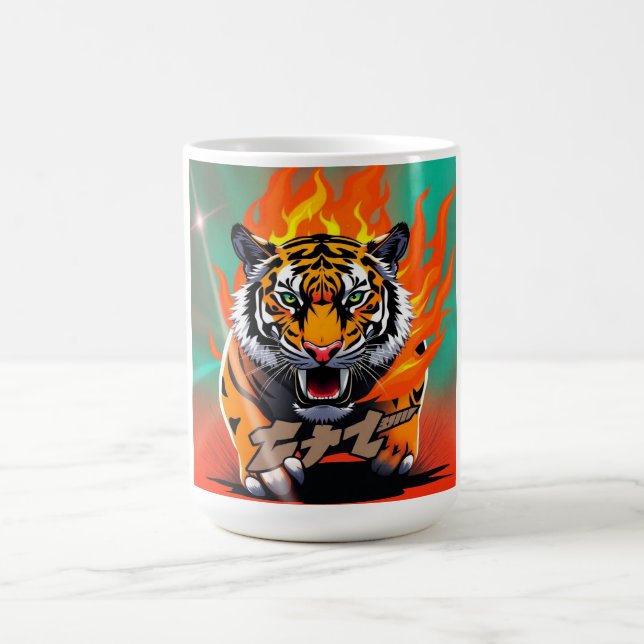 Anime-Tiger Kaffeetasse (Mittel)