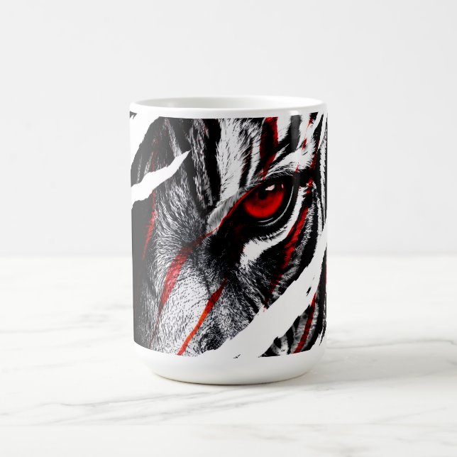Anime-Tigeraugen durch Kratzer Kaffeetasse (Mittel)
