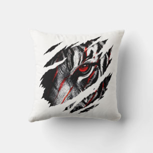 Anime-Tigeraugen durch Kratzer Kissen