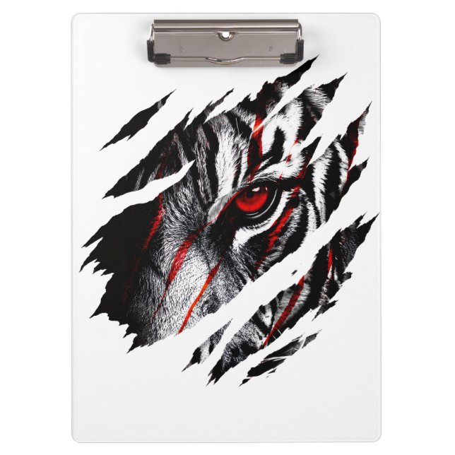 Anime-Tigeraugen durch Kratzer Klemmbrett (Vorderseite)