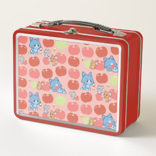 Anime Tom, Jerry und Tuffy Apple Pattern Metall Brotdose