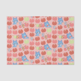 Anime Tom, Jerry und Tuffy Apple Pattern Seidenpapier
