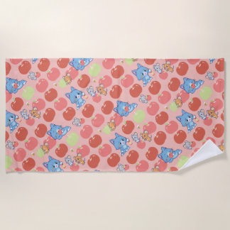 Anime Tom, Jerry und Tuffy Apple Pattern Strandtuch