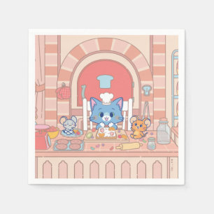 Anime Tom, Jerry und Tuffy Bakery Serviette