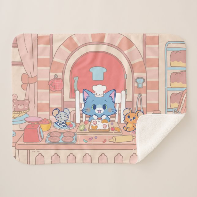 Anime Tom, Jerry und Tuffy Bakery Sherpadecke (Vorderseite (Horizontal))