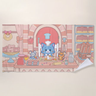 Anime Tom, Jerry und Tuffy Bakery Strandtuch
