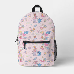 Anime Tom, Jerry und Tuffy Candyland Pattern Bedruckter Rucksack