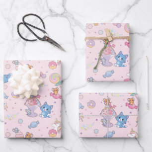 Anime Tom, Jerry und Tuffy Candyland Pattern Geschenkpapier Set
