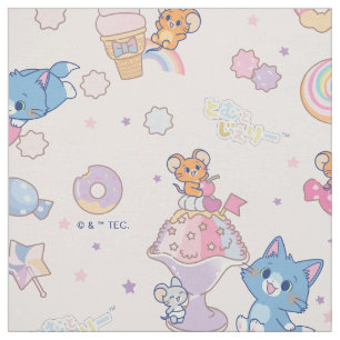 Anime Tom, Jerry und Tuffy Candyland Pattern Stoff