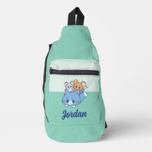 Anime Tom, Jerry und Tuffy Crossbody Bag