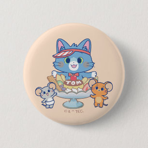 Anime Tom, Jerry und Tuffy Dessert Parlor Button