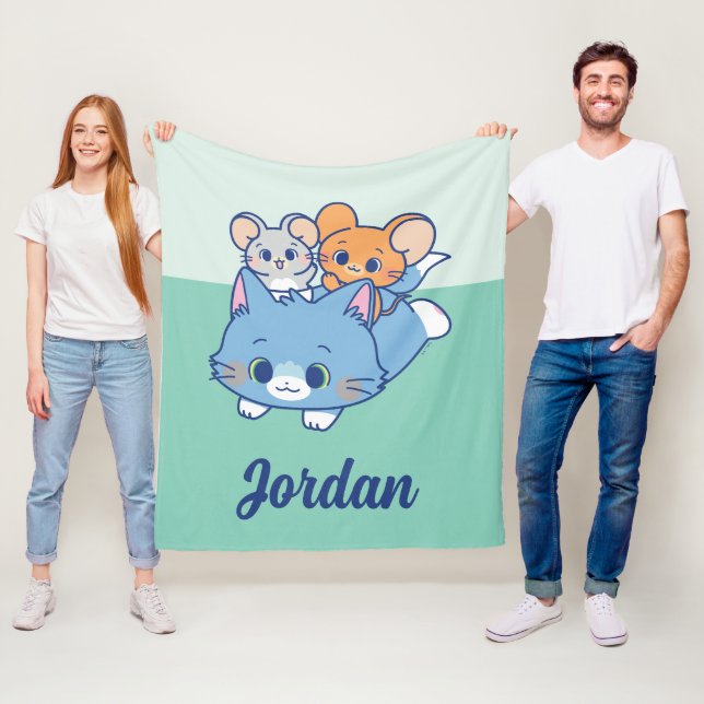 Anime Tom, Jerry und Tuffy Fleecedecke (Beispiel)