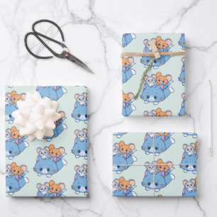 Anime Tom, Jerry und Tuffy Geschenkpapier Set