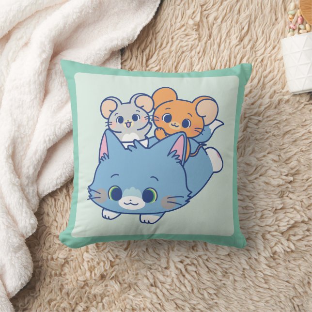 Anime Tom, Jerry und Tuffy Kissen (Decke)