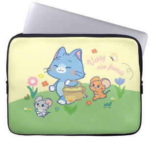 Anime Tom, Jerry und Tuffy Picnic Laptopschutzhülle