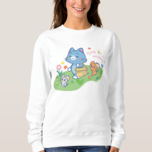 Anime Tom, Jerry und Tuffy Picnic Sweatshirt