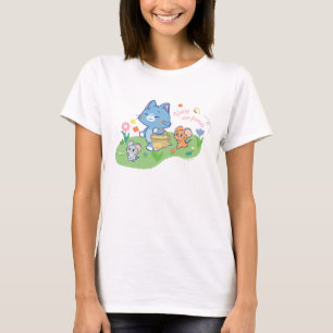 Anime Tom, Jerry und Tuffy Picnic T-Shirt