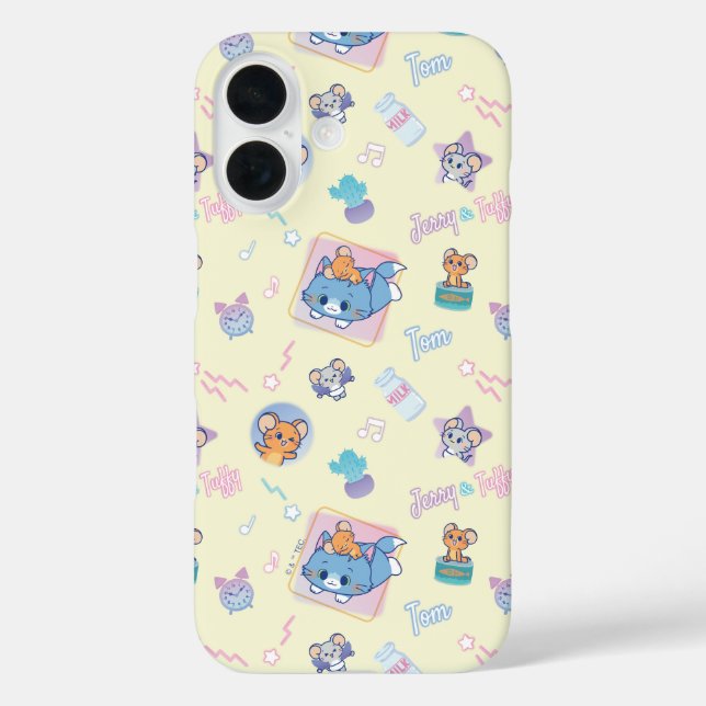 Anime Tom, Jerry und Tuffy Playtime Pattern Case-Mate iPhone Hülle (Rückseite)