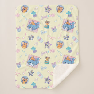 Anime Tom, Jerry und Tuffy Playtime Pattern Sherpadecke