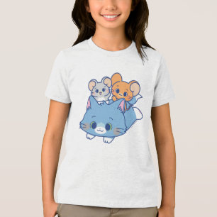 Anime Tom, Jerry und Tuffy Tri-Blend Shirt