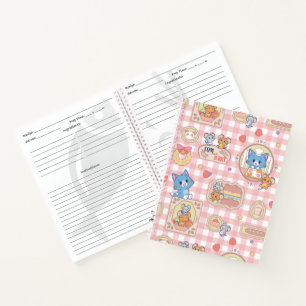 Anime Tom und Jerry Bakery Pattern Notizbuch