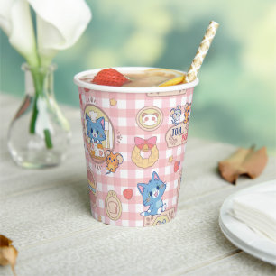 Anime Tom und Jerry Bakery Pattern Pappbecher